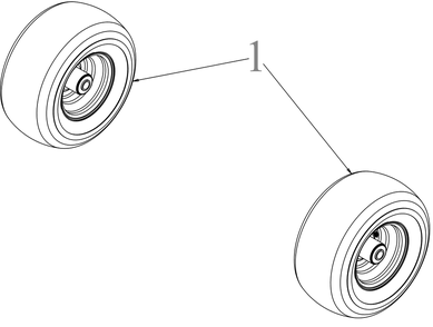 Wheels - Front Diagram and Parts List for ZTX4-60KH (47ASAAA8010)(2022) Cub Cadet Lawn Tractor